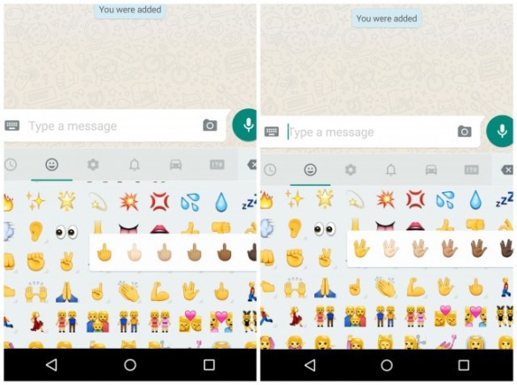 Whatsapp middle finger emoji